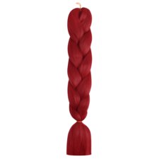 Synthetic Colored Hair for Braids INFINITY Red 60cm
